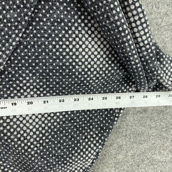 Nally&Millie Sweater Pullover Women PS/PM Petite Gray Polka Dot Knit Turtleneck - Picture 5 of 7